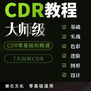 cdr教程视频Coreldraw自学平面设计广告排版零基础入门学习课程-优资源网