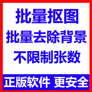 批量抠图工具 全自动去除图片背景软件 本地运行 不限制张数-优资源网