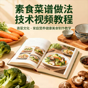 素食菜谱制作技术视频教程家庭营养健康美食教学设计素材-优资源网
