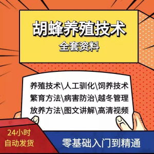胡蜂养殖技术蜜蜂视频资料黄蜂黑盾怎样养胡蜂人工饲养教程大全-优资源网