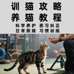 训猫入门培训教学视频课程驯猫教程家庭养猫指南攻略大全注意事项-优资源网