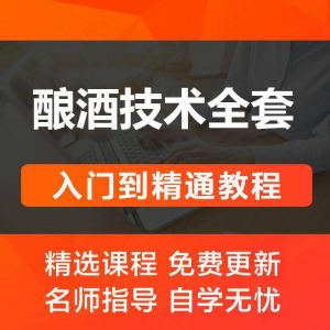 酿酒技术视频教程 葡萄酒酿造传统工艺米酒黄酒白酒勾兑资料全套-优资源网