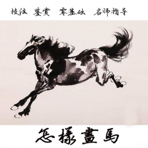 怎么画马视频教程教学自学画马技巧全套零基础入门到提高名水墨画-优资源网