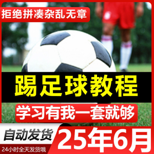 青少年踢足球技巧与足球教学全套视频教程从入门到精通基础视频课-优资源网