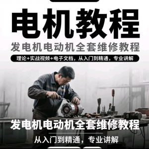 电机教程视频发电机电动机结构原理维修技术小学素材布线图教程-优资源网